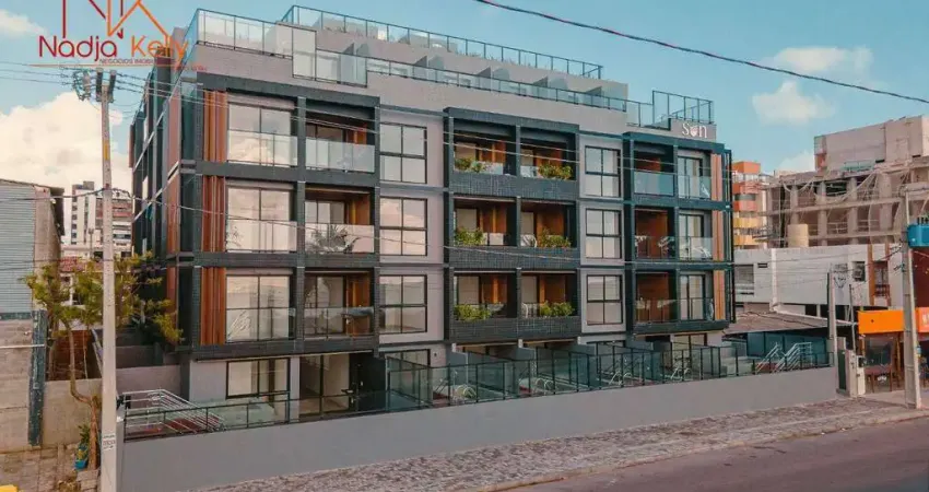 Apartamento beira mar com 2 dormitórios à venda, 68 m² por r$ 880.000 - intermares - cabedelo/pb