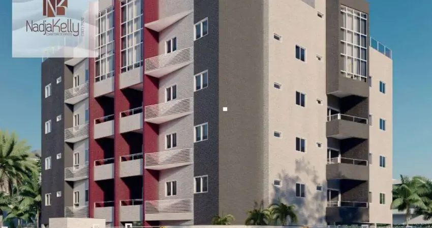 Apartamento de 56m² com 2 quartos a 200m. da praia a venda por r$ 356.076 - jardim camboinha - cabedelo/pb