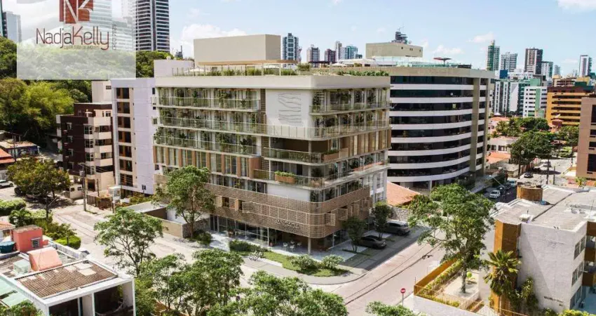 Flat com 1 dormitório à venda, 59 m² por r$ 759.900,00 - cabo branco - joão pessoa/pb