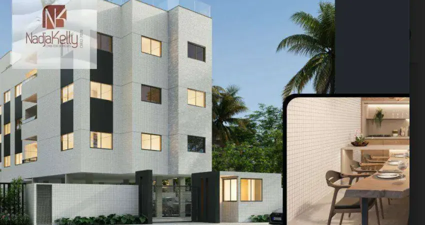 Apartamento com 2 dormitórios à venda, 63 m² por r$ 394.000 - poço - cabedelo/pb