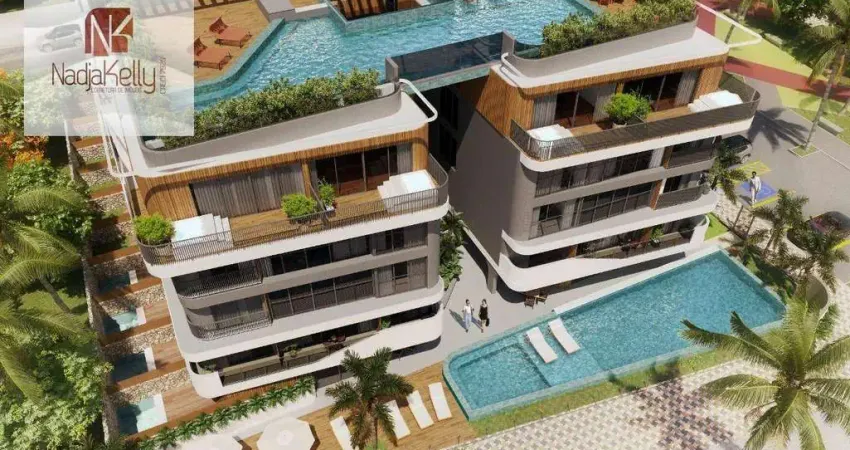 Apartamento com 1 dormitório à venda, 21 m² por r$ 460.000,00 - intermares - cabedelo/pb