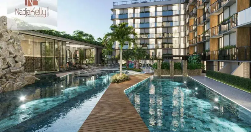 Repasse de flat com 17,90m2 a 150 metros da praia a venda por r$ 380.000 - cabo branco - joão pessoa/pb