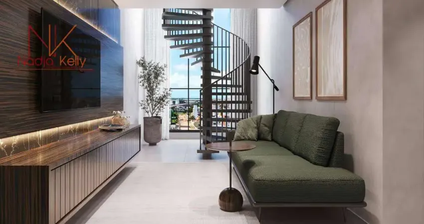 Apartamento duplex de 121m² com 3 quartos, a 3mnts. do mar a venda por r$ 718.569 - loteamento bela vista - cabedelo/pb