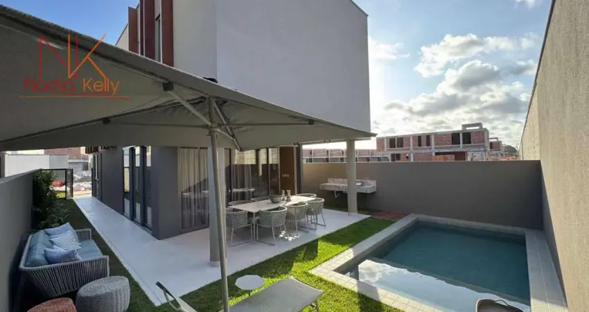 Casa com 4 dormitórios à venda, 314 m² por r$ 2.359.164,81 - praia do jacare - cabedelo/pb