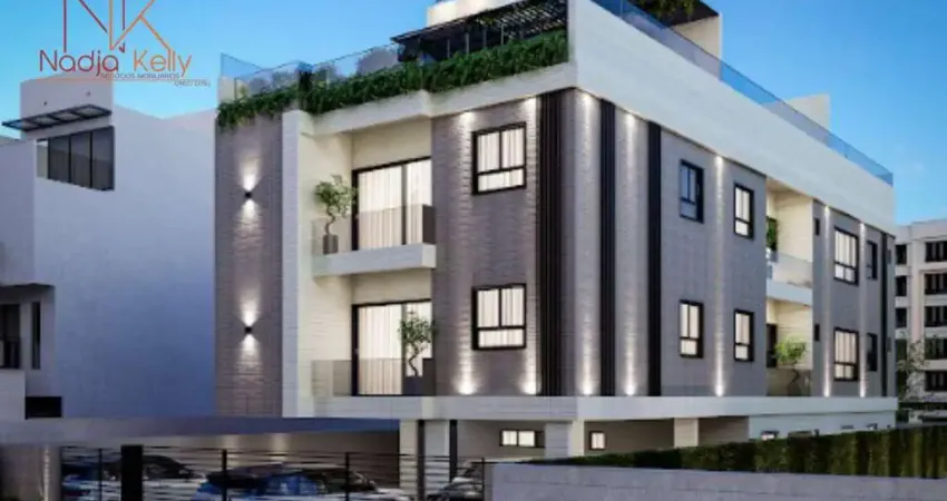 Apartamento térreo de 51m² com 2 quartos a venda por r$ 350.000 - bessa - joão pessoa/pb