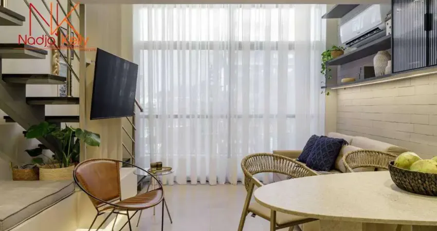 Loft com 1 dormitório para alugar, 60 m² por r$ 4.629,17/mês - jardim oceania - joão pessoa/pb