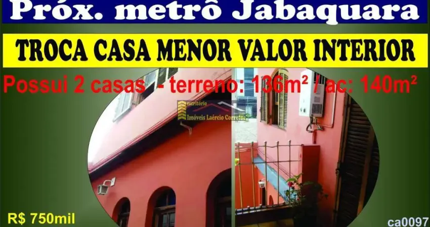 Casa para Venda em São Paulo, Vila do Encontro, 3 dormitórios, 3 banheiros, 2 vagas
