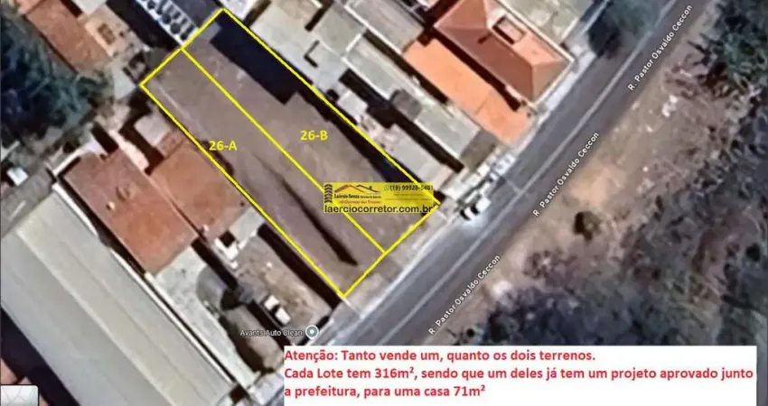 Terreno venda em valinhos sp  bairro parque portugal com 316m² aclive - r$ 200.000,00