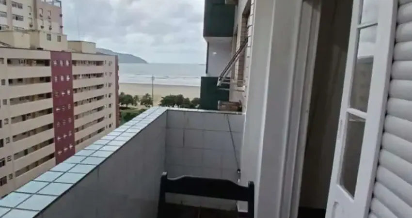 Dois dormitórios com vista mar semimobiliado. varanda quarto