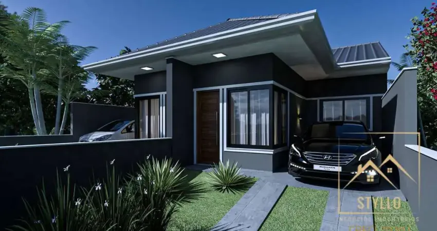 Casa 2 dormitórios a venda, 54,50m² loteamento nova palhoça