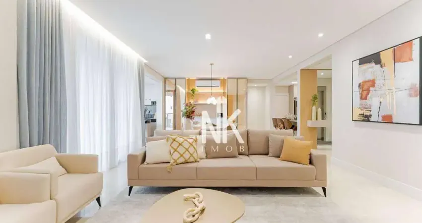 Apartamento inteiro mobiliado com 3 dormitórios à venda, 201 m² por r$ 3.500.000 - alto da glória - curitiba/pr