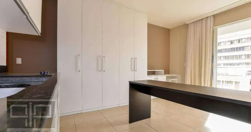 Studio com 1 dormitório para alugar, 31 m²  - centro - curitiba/pr