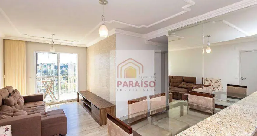 Apartamento com 3 dormitórios para alugar, 73 m² no  Santa Quitéria - Curitiba/PR