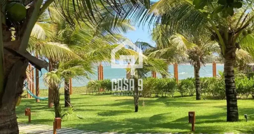 Apartamento térreo 3 suítes pé na areia a venda no condomínio Lua Nova em Itacimirim Bahia