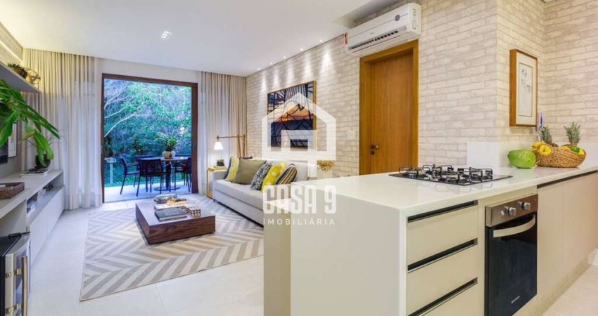 Apartamento térreo mobiliado com 2 quartos a venda no Reserva Timeantube em Praia do Forte Bahia