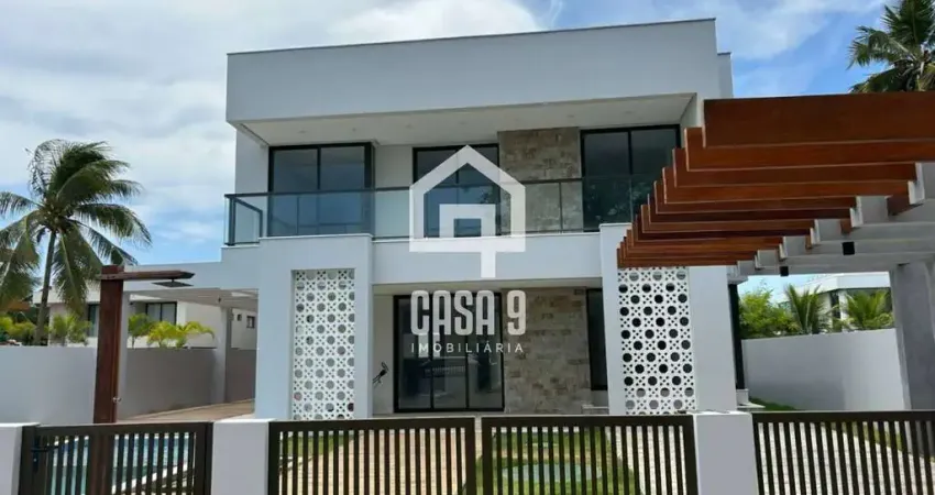 Casa com 6 suítes a venda nunca habitada 150 metros da praia no condomínio paraiso em guarajuba bahia