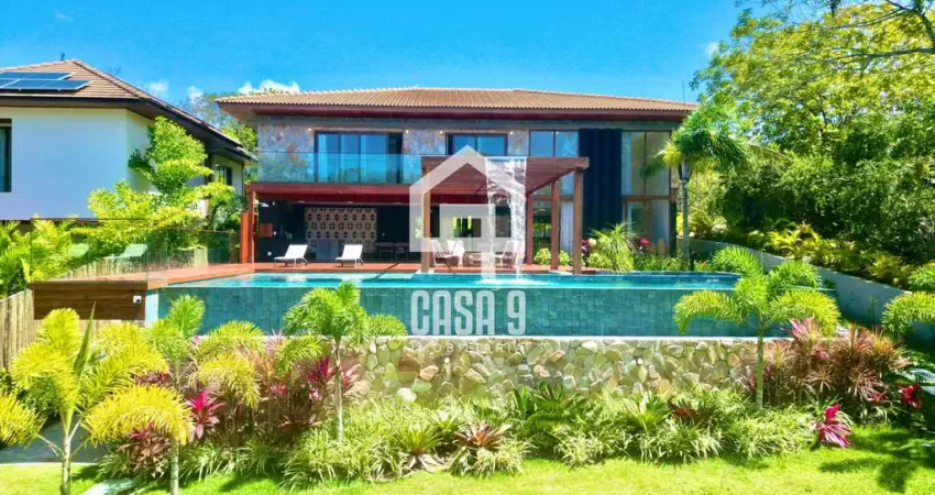 Casa a venda com 6 suítes mobiliada de alto padrão no condomínio enseada do castelo em praia do forte bahia