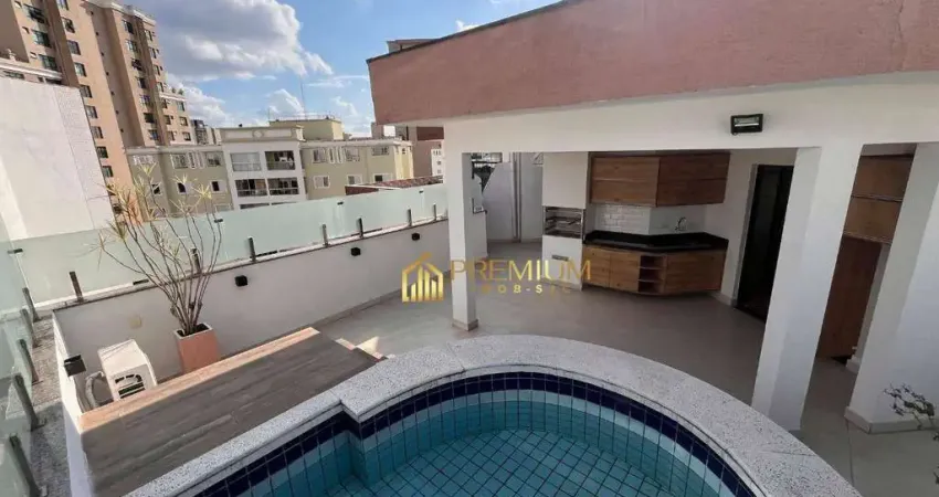 Cobertura com área gourmet com piscina, no coração de são de josé dos campos, bairro aquarius