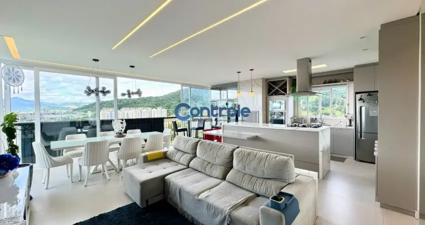 Cobertura com 4 dormitórios, 2 suítes e 1 demi -suite, no bairro pedra branca, palhoça.