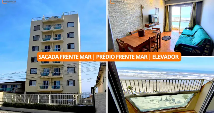 Apartamento frente mar | Sacada Frente mar | Prédio com elevador