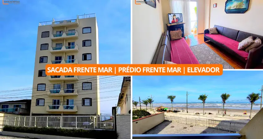 Apartamento Frente mar | Sacada Frente mar | Prédio com Elevador