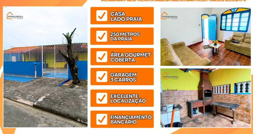 Oportunidade | casa lado praia | pertinho da praia | 250 metros da praia