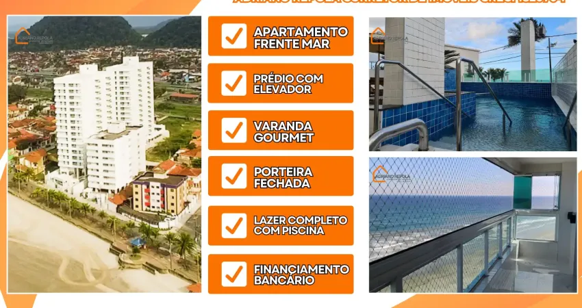 Apartamento frente mar | prédio com lazer completo | oportunidade