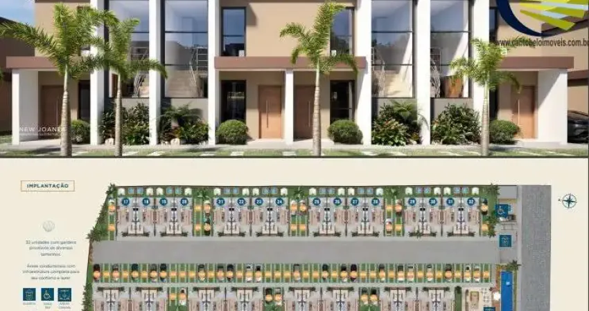Lançamento village new joanes - em lauro de freitas com 2 suítes, 2 vagas de garagem, lazer, a 400m do mar, entrega novembro 2025 !