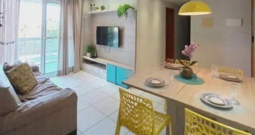 APARTAMENTO COMPLETO! 3 quartos (1 Suíte) mobiliado em PORTO DE GALINHAS, Condomínio clube completo. PALM VILLAGE ACQUA