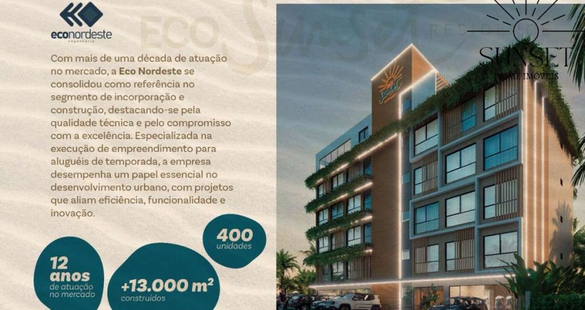 ECO SUNSET RESIDENCE. Investimento de SUCESSO em Porto de Galinhas. LOFTS de ALTA Valorização e LUCRATIVIDADE. Lançamento com condições facilitadas