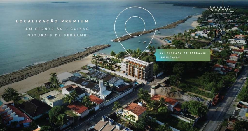 Wave Beach Serrambi Lançamento FLAT BEIRA MAR de Sucesso em frente às Piscinas Naturais de Serrambi - Porto de Galinhas - Flats de 22,86m² a 66,93m²