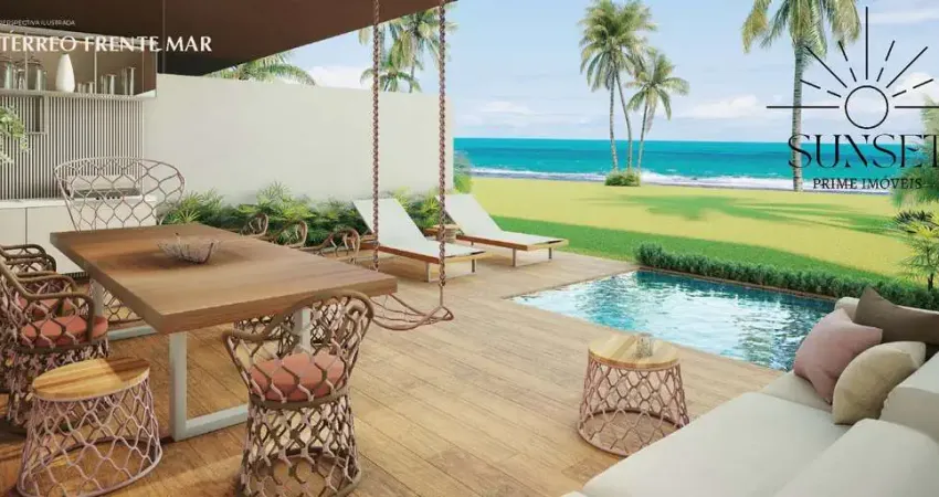 O SEU PARAÍSO PARTICULAR À BEIRA MAR em Muro Alto - Porto de Galinhas - Entrega em Agosto 26. Lançamento super desejado por investidores