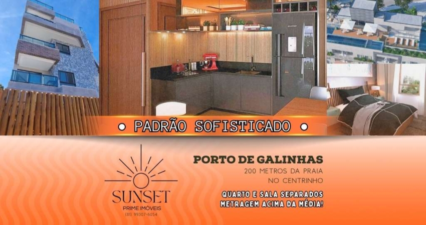 LUCRE JÁ! IMÓVEL PRONTO - FLAT ALTO PADRÃO! com o MELHOR CUSTO BENEFÍCIO - A 100 METROS DA PRAIA E AO LADO DO CENTRINHO DE PORTO DE GALINHAS