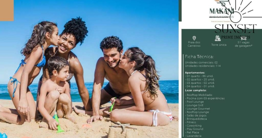 MAKANI BEACH CARNEIROS  Em uma das melhores localizações da Praia dos Carneiros, em Tamandaré. Entrega em SETEMBRO 26 - Ultimas Unidades