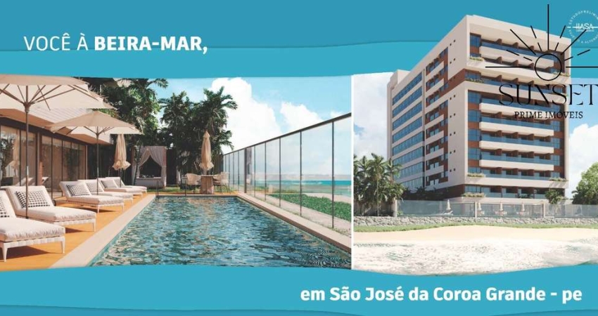 Horizon Smart Flats. Beira Mar em São José da Coroa Grande. Empreendimento com preço de PRÉ LANÇAMENTO com GRANDE POTENCIAL PARA INVESTIDORES