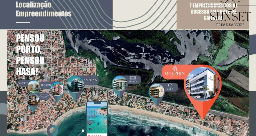 Dolphin Smart Flats. Studios, Gardens e 2 quartos em Porto de Galinhas. Alta Valorização e rentabilidade. Investimento INTELIGENTE!