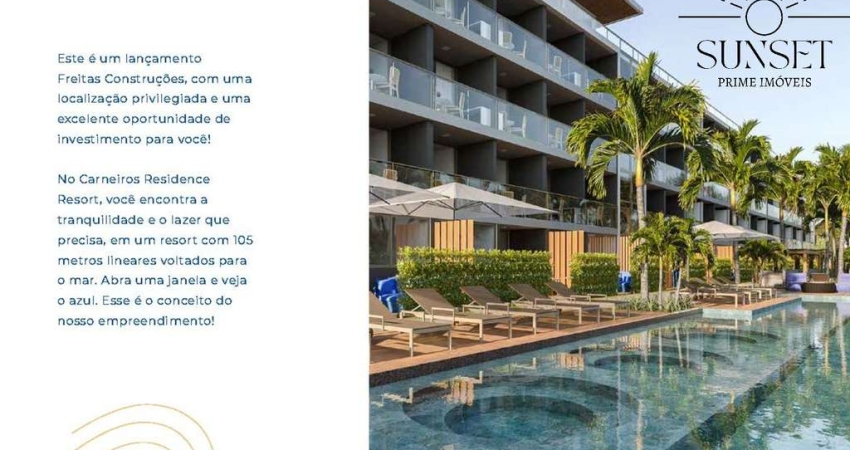 Carneiros Residence Resort Seu Frente Mar na melhor localização de Carneiros com preço especial de Lançamento. Ultimas 5 unidades! OPORTUNIDADE!!!