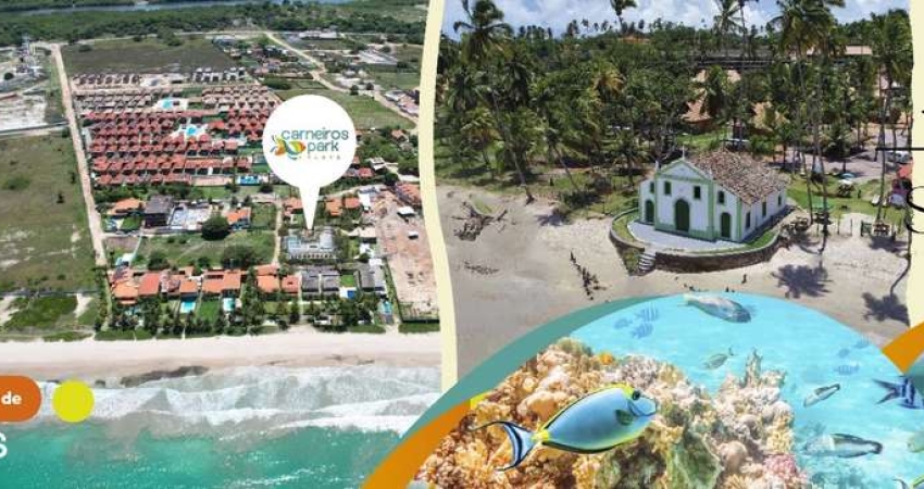 Carneiros Park Flats é Curtir o paraíso e ver com exclusividade, toda a beleza do mar turquesa de Carneiros. Praia de Carneiros - Flats para investime