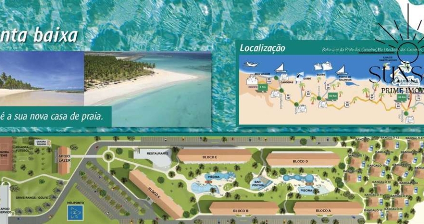 Carneiros Beach Resort! ULTIMAS 2 UNIDADES DISPONÍVEIS. Imóvel Pronto na Praia de Carneiros