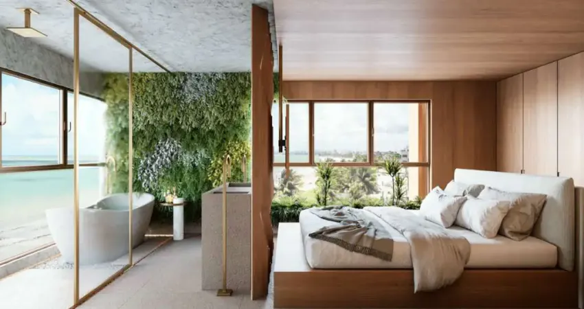 Apartamentos Pronto para morar no Corales Boutique Residence FRENTE MAR com 113,2m² a 160,8 m² 3 e 4 quartos à venda em Camboinha - Cabedelo - Paraíba