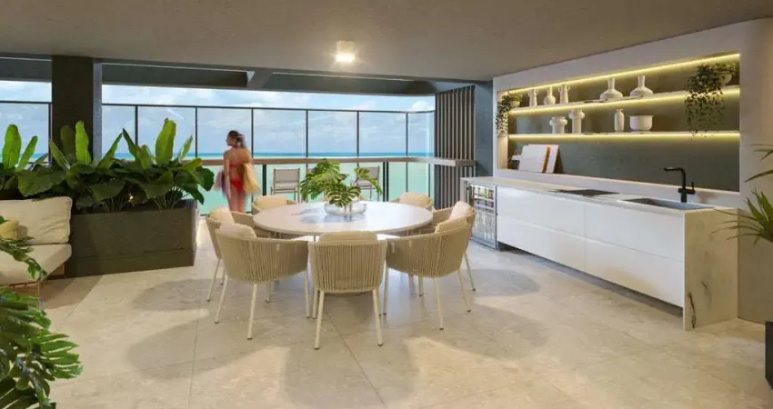 ALTO PADRÃO e EXCLUSIVIDADE Apartamento 244m² com 4 Suítes | Garden | à venda em Camboinha - Cabedelo - Entrega em 05/2027