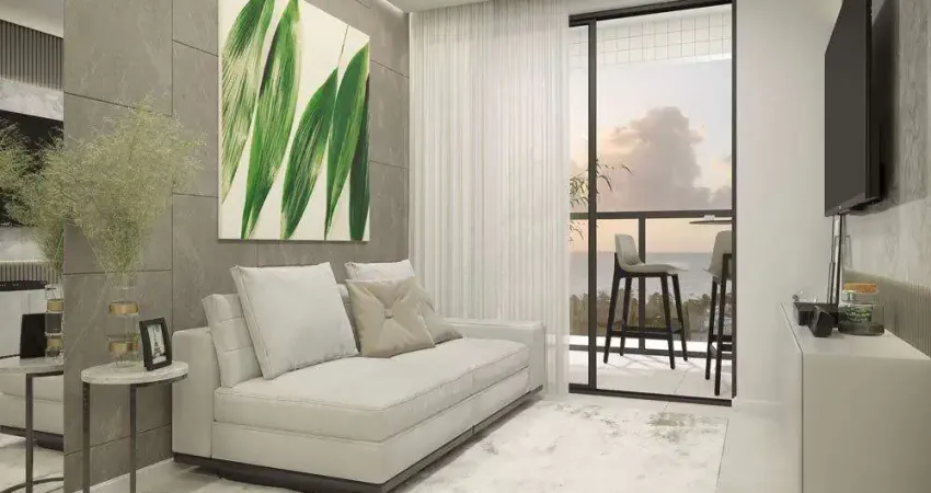 Apartamento 1 ou 2 quartos à venda em Ponta de Campina - Cabedelo - Paraíba - Entrega em Out/25 - A poucos passos do mar.