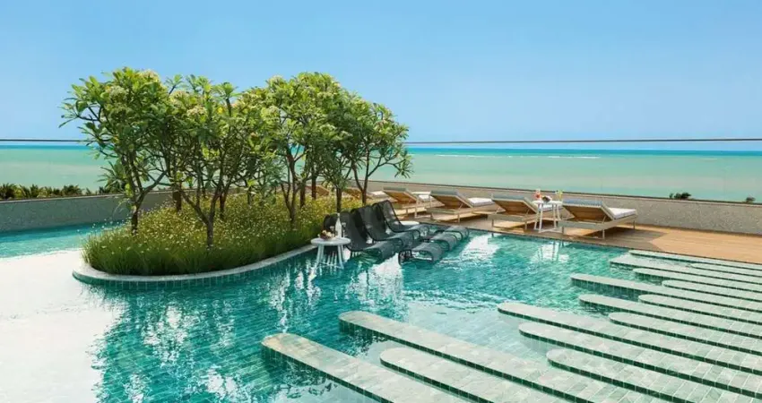 Apartamentos GARDEN 3 SUÍTES venda em Ponta de Campina, Cabedelo. FRENTE MAR - Entrega em março/26 - Ed. Bahay