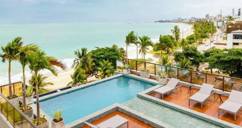 APARTAMENTO À venda em MANAÍRA - João Pessoa - Paraíba - ARPOAR FLAT HOTEL. Ideal para morar ou lucrar com locação. FRENTE MAR