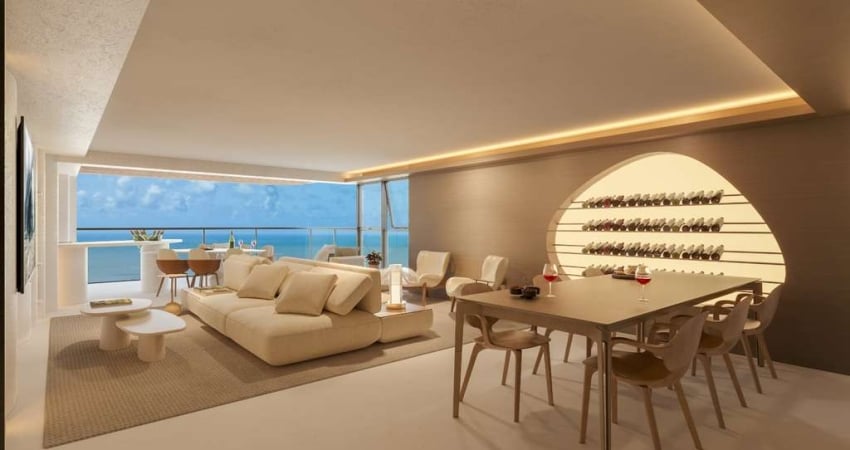 Apartamentos de luxo 4 suítes 4 vg no Altiplano Cabo Branco - João Pessoa. Exclusividade, sofisticação e alto padrão no empreendimento Oro Alliance