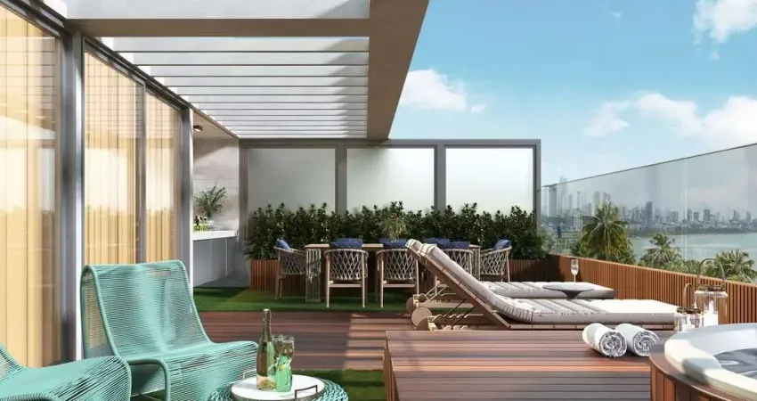 Apartamento GARDEN à venda em Cabo Branco - João Pessoa - Paraíba - FRENTE MAR - Entrega em Jun/27 Ed. Atlantis Reserva Cabo Branco -