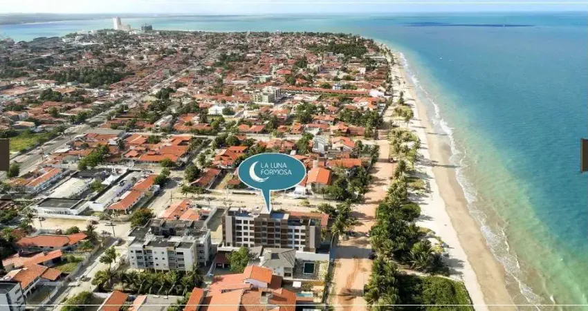 La Luna Formosa:  apartamentos prontos para morar, de Alto Padrão e FRENTE MAR, 2 e 3 quartos, 1 ou 2 suítes 53,8 m² a 74,7 m² em Cabedelo - PB