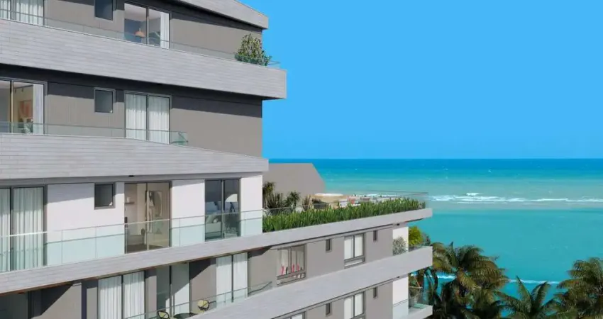 Apartamento nascente 3quartos (2 suítes) alto padrão a 40m do mar à venda em camboinha / poço - entrega em 2026