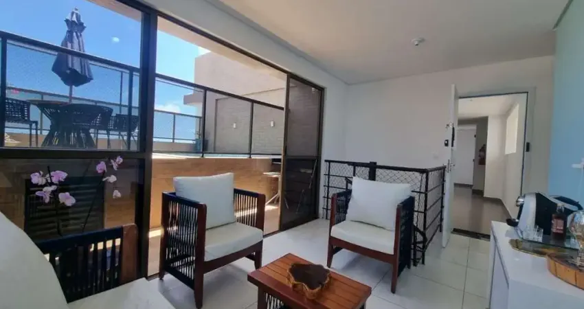 Cobertura para venda em joão pessoa, bessa, 3 dormitórios, 2 suítes, 4 banheiros, 2 vagas