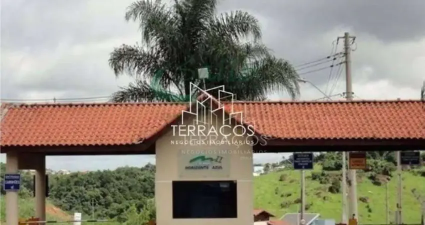 TERRENO COM LEVE ACLIVE À VENDA NO CONDOMÍNIO HORIZONTE AZUL EM ITUPEVA SP.